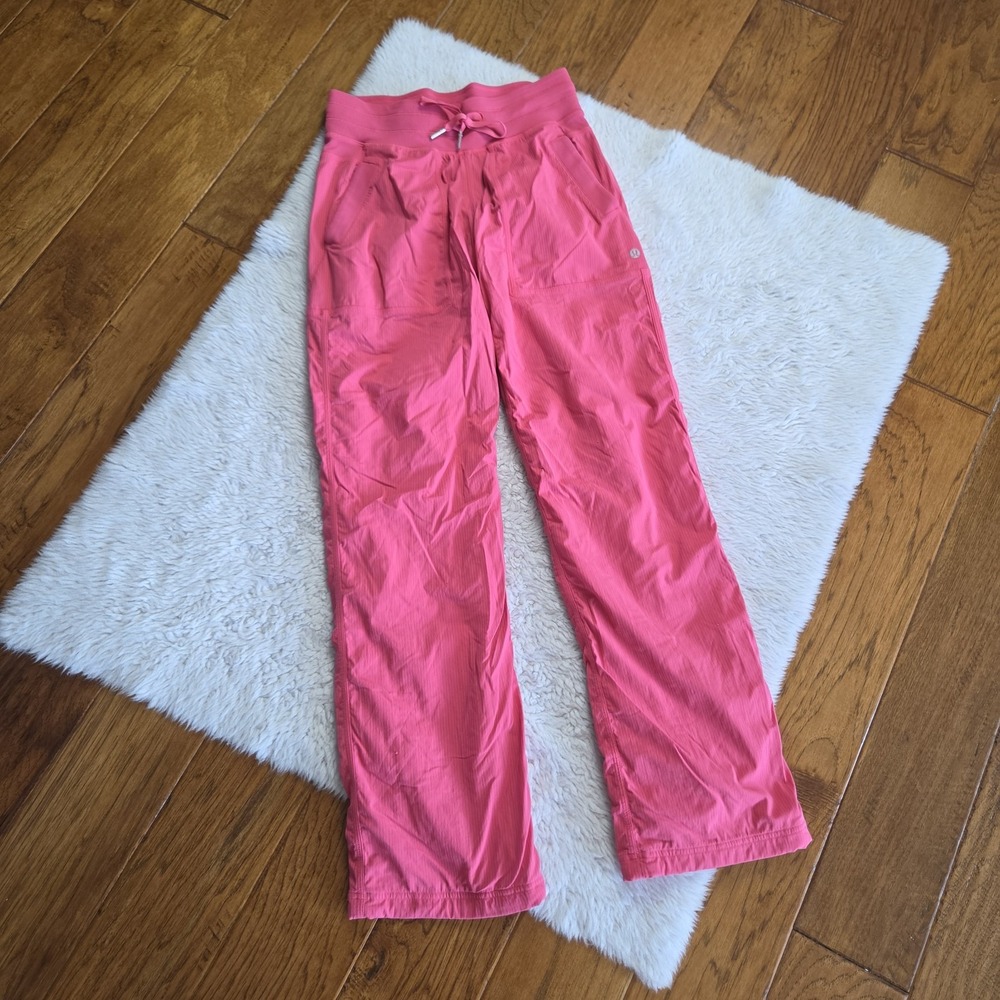 Lululemon Dance Studio Mid-Rise Pants Women's 4 Glaze Pink Lined Adjustable